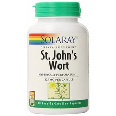 Solaray 聖約翰草膠囊 325mg, 1個, 180 件