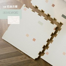 BABYGO 寶寶拼接爬行墊 兒童地墊 XPE 加厚 無毒 無味, 方糖軌道6片裝