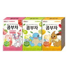 담터 포켓몬 콤부차 30T (납작복숭아/샤인머스캣/망고리치), 1개, 50g, 5g, 10개입