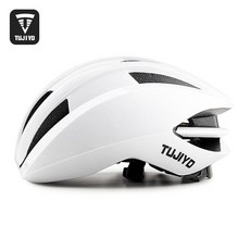 TUJIYD 腳踏車安全帽 一體成型 破風設計, 騎行頭盔白色, 1個