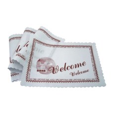 歡迎圖案餐墊紙/桌墊紙 2250張/箱 42x27cm 花邊設計 - 適用餐廳/飯店/咖啡廳, 1個