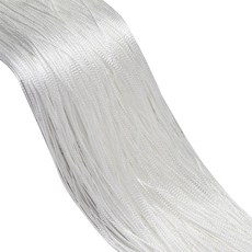 문짝 스크린 스레드 커튼 거실 리본 스트링 분배기 블라인드 암호화 유형 100cm x 200cm, White