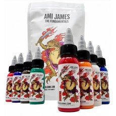 SOLID INK Ami James 日式基本8色套裝 邁阿密刺青客套裝色 專業紋身器材, 1個
