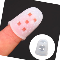 골무 손가락 보호 실리콘 화이트