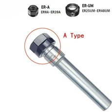 C8 C10 ER8 콜렛 척 홀더 CNC 밀링 길이 도구 연장로드, 31 C8-ER11-150L, 02 A Nut