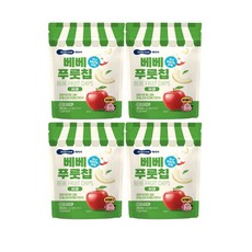 베베쿡 푸룻칩 사과, 4개, 12g