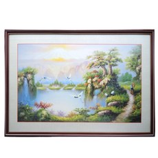 【168開運坊】風水圖系列【居家必備 五方財入庫 含台灣框/霧面處理】擇日安置, 詳見包裝