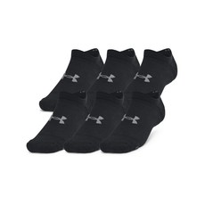 언더아머 UNDERARMOUR 유니 에센셜 쿠션 노 쇼 삭스 6켤레 1387057-001 116595