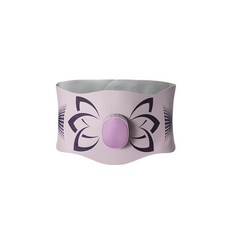 跨境EMS脈衝腰部按摩儀塑形爆脂腰帶熱敷護腰懶人健身腰部按摩器, 紫色, 常規款