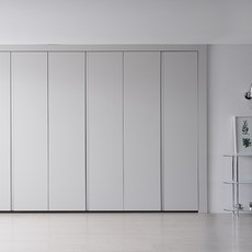 솔리에 플라타 여닫이 슬라이딩 미닫이 붙박이장 15cm 30cm, 2. 플라타 여닫이 라이트 그레이