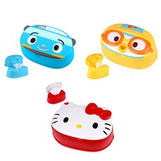 헬로키티 타요 뽀로로 물티슈 케이스 인테리어 소품, 키티, 1개