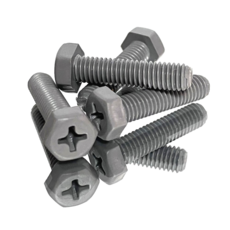 플라스틱볼트 PVC 절연 육각 M5, 20개, 15mm