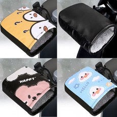 방수 생활방수에 탁월한 오토바이핸들 방한워머 글러브 오토바이장갑, 오토바이 핸들방한워머(옐로우오리)