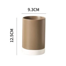 세라믹 수저통 물빠짐 기능 고급 주방정리용품 수저보관함 세트 걸이형 모던한, 1개, D. 갈색