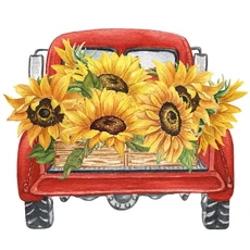 C174 # 해바라기 벽 스티커 어른 방 배경 홈 인테리어 벽화 거실 벽지 재미 있은 데칼, 02 10cm(3.9 inch), 03 C174-C