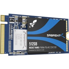 SABRENT 52GB NVMe PCIe 2242 DRAM 저전력 내장 고성능 SSD SB-342-52