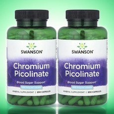 스완슨 크롬 크로뮴 200mcg 200캡슐 Swanson 2병, 200정