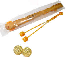 부장님 3종 선물셋트 효자손 안마봉 황금수지침 지압볼 세트, 1개