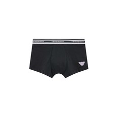 엠포리오 아르마니 EMPORIO ARMANI UNDERWEAR 남성 사이드 이글 패치 드로즈_블랙_0814112022 2312089581 352173