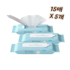 애터미 비데 물티슈 휴대용, 15개, 15매, 5g
