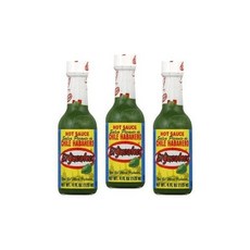 El Yucateco 멕시코 소스 엘 유카테코 그린 하바네로 매운 4온스 3개 세트, 118ml, 1개