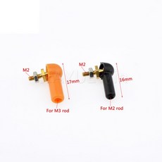 Rc 보트 자동차 비행기 버기 크롤러 모델용 나사 포함 플라스틱 커넥터 M2/M3 로드 볼 조인트 5 개, 03 M2 Black