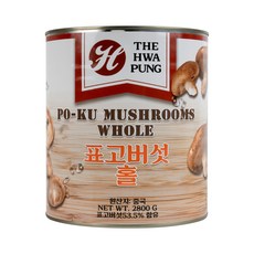 (배터짐) 차이나 THP 표고버섯홀 표고버섯 통조림 짬뽕 마라탕 중화요리, 2.8kg, 3개