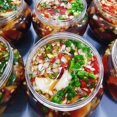 팔팔씨푸드 손질된 간편 간장 전복장 매콤 순살 전복장조림 500g, 일반ICE포장, 1개