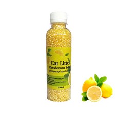 【CHL】貓砂除臭珠 適用各種貓砂 淨味因子 消臭晶體 多款香味 250ml 活性碳 毛孩使用 寵物用品, 1個, 檸檬