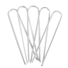 다육 고정용 장미 100개 u자핀 철사 원예 식물 스탠딩 못 두께2.5mm 길이15cm 100개, 두께2.2mm 길이15cm 10개