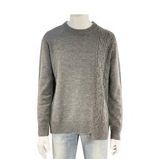 카이아크만 카이아크만 남) 블록 라운드넥 스웨터(FKOWCWR102M)