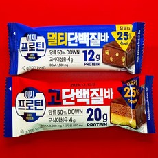 이지프로틴 고단백질바 60g 6개 + 멀티단백질바 40g 6개, 1개
