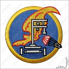 【ARMYGO】空軍第10空運機大隊配屬空投分隊章，精緻軍事徽章，展現空軍榮耀，軍事迷收藏首選, 1個, 不車魔鬼氈