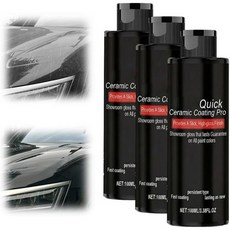 나노퀵 세라믹 코팅 프로 10.58 플로우 온스 차량용 나노 퀵 코트 스프레이 3‑인‑1 무수 세차 흠집 수리 및 광택 복원제 자동차 디테일링용 (3개), 3개 세트