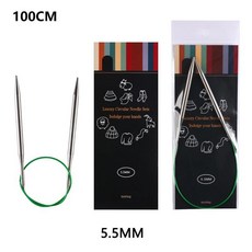 루엔 원형 뜨개질 바늘 튜브 매끄러운 코바늘 직조 바느질 도구 울, 1개