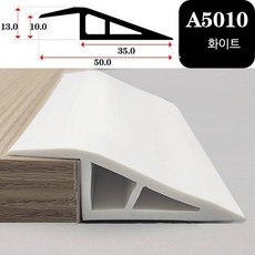 로봇 청소기 경사로 패드 입구 문턱 경사판 PVC 접근 램프, W_화이트A5010하단5010mm낙하, 1개