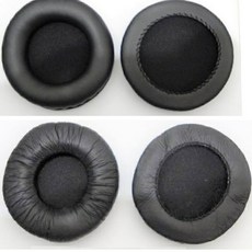 通用型耳機套 替換耳罩 適用於SE-MJ722T MJ722T SE-MX9耳機 柔軟舒適 隔音效果佳, 1個, 耳機套- 黑色亮皮(表面光滑)