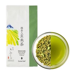 말차 겐마이차 로스트 라이스 100g 루스 리프 일본 차, 1개, 1개입