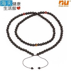 【恩悠數位x海夫】108顆 黑色 能量珠 項圈, 1個