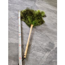 靜電真鴕鳥毛禪子家用除塵神器高檔清潔方便雞毛撣子新款柔軟加厚, 1個, 墨綠色:如圖