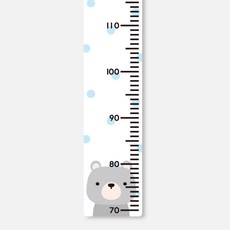 루키마켓 북유럽 디자인 유아 아이 어린이 동물 키재기자, 1.북극곰
