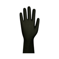 一次性丁腈手套 工業安全防護 食品級耐酸鹼防油 美容紋身拋棄式手套, 黑色, 1個