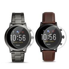 Fossil 智能錶鋼化膜 9H玻璃保護貼 送貼膜神器 高清防刮, 1個, Fossil GEN 6 44mm