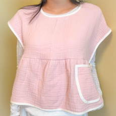 어텀31 맘스빕 엄마 턱받이 침받이 숏버전, 연핑크, 1개, 1매