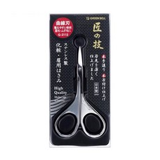 GREEN BELL 匠之技 鍛造不鏽鋼 彎式美粧修容剪 G-2112, 1個