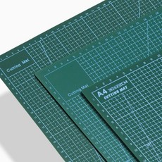 커팅매트 A2 양면고무판 책상보호 깔개 데스크 녹색패드