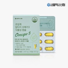 서울약사신협 초임계 알티지 오메가3 식물성 캡슐, 30정, 5개