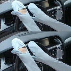 冰袖手套女夏季開車大碼防曬袖寬鬆防紫外線透氣冰絲袖套護臂騎行, 【藍色+藍色】, 1個