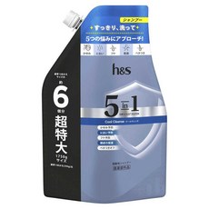 head&shoulders 海倫仙度絲 h&s 五合一清涼潔淨洗髮露 超大補充裝 1.75L, 1便士