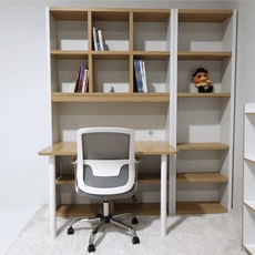 전면책상세트 책장 집중력 학습 책상 책장 세트, 600책장